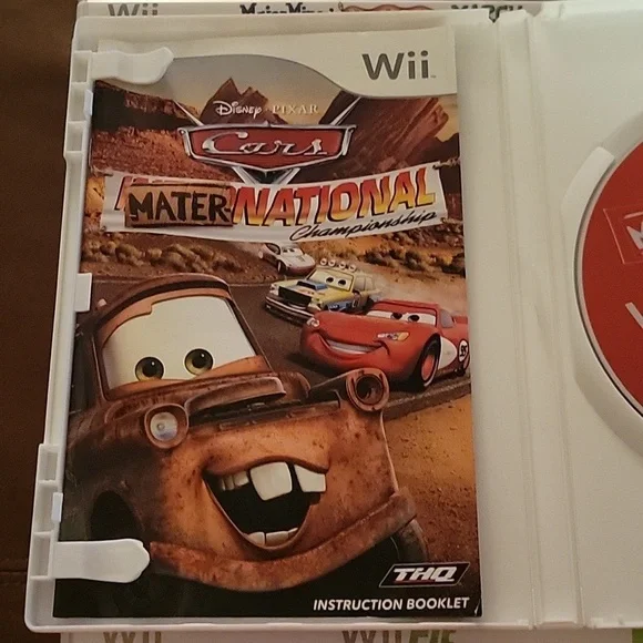 Cars - MaterNational - Wii Game No Visable Stratches Original Case & Papers - Picture 3 of 5